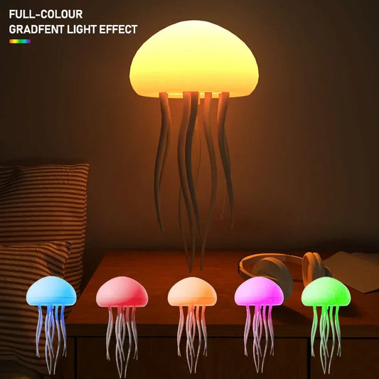 JellyGlow: Voice-Controlled RGB Jellyfish Lamp