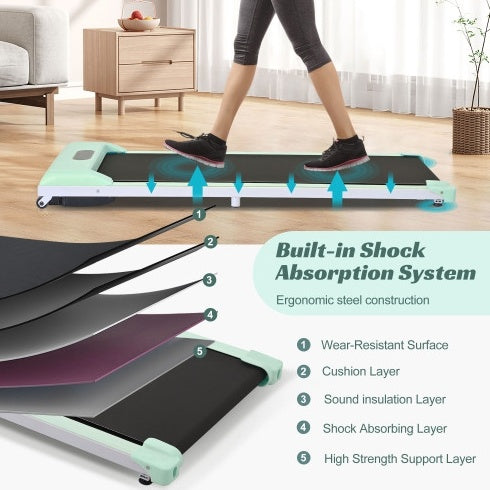 FitDesk 2-in-1 Treadmill: Walk, Jog, Run Anywhere!